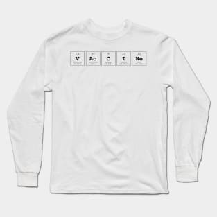 Vaccine Periodic Table Science Print Long Sleeve T-Shirt